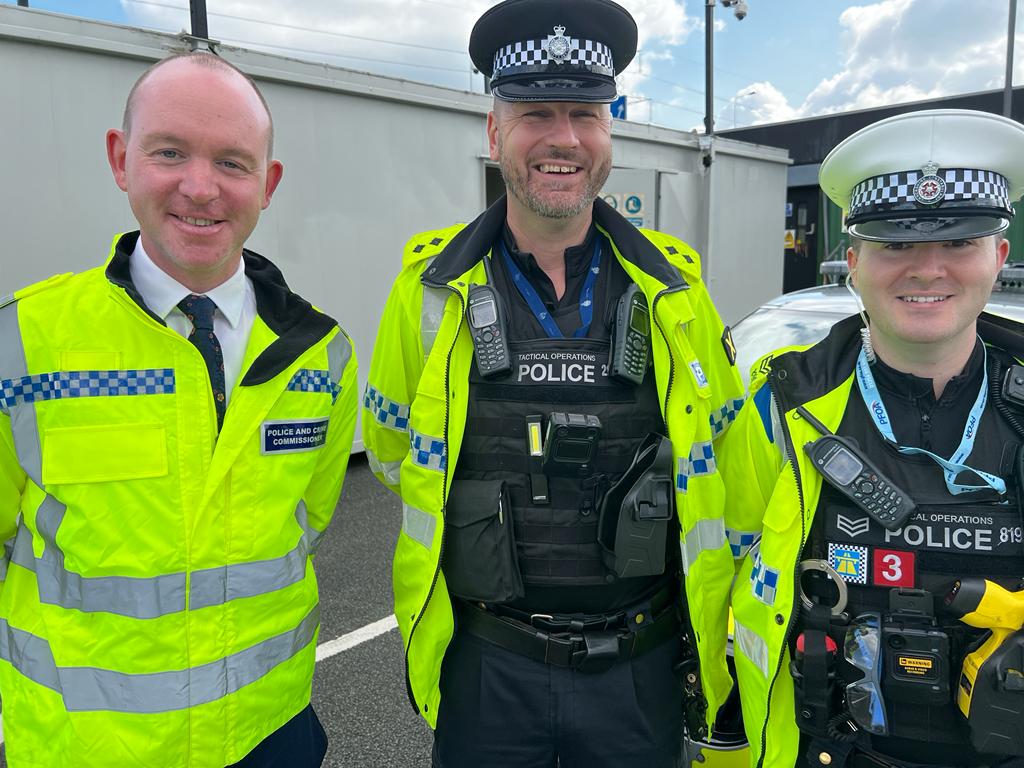 Police Commissioner joins officers tackling dangerous driving during ...