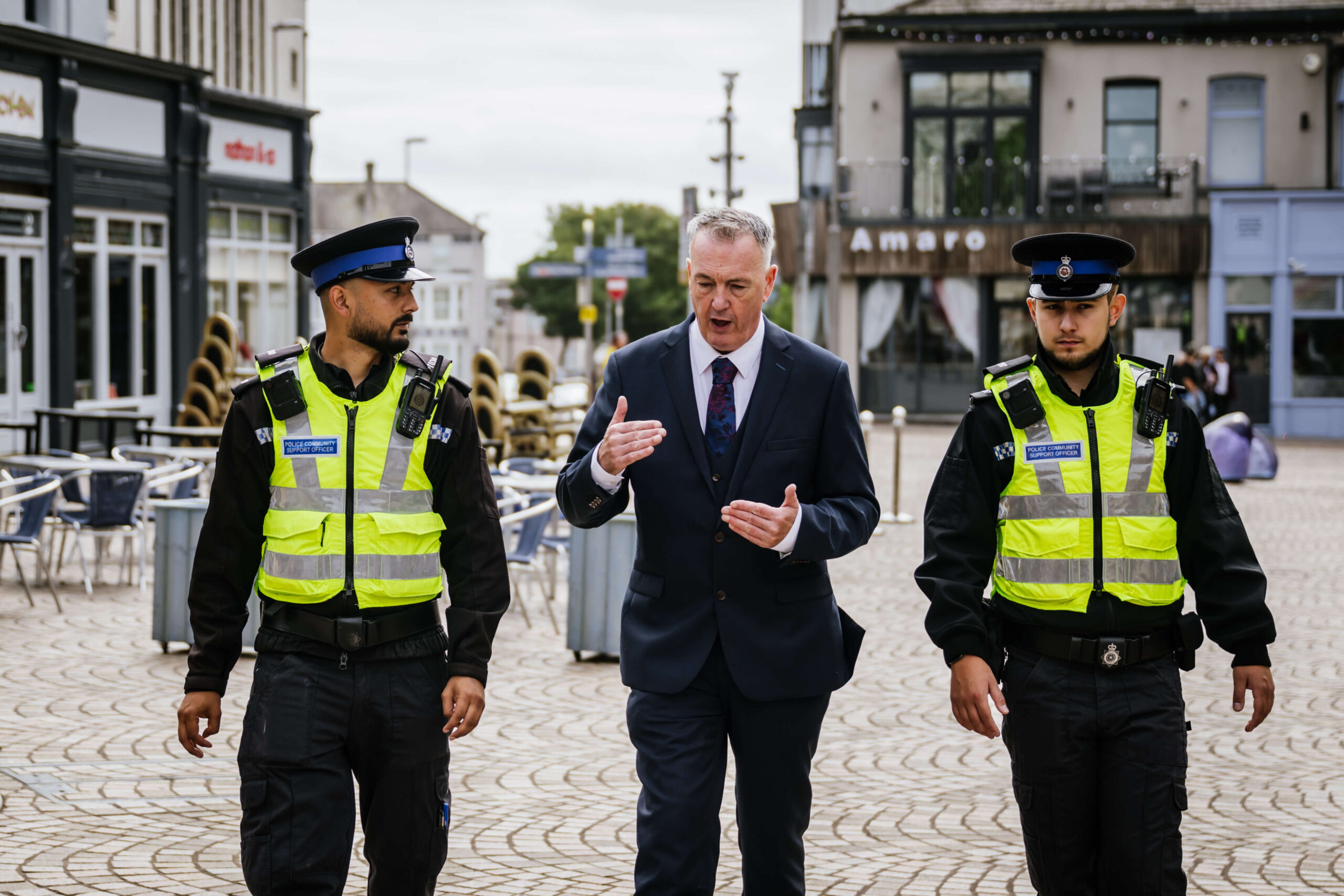 Commissioner Grunshaw and officers